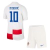 Conjunto (Camiseta+Pantalón Corto) Croacia Modrić 10 Primera Equipación Euro 2024 - Niño